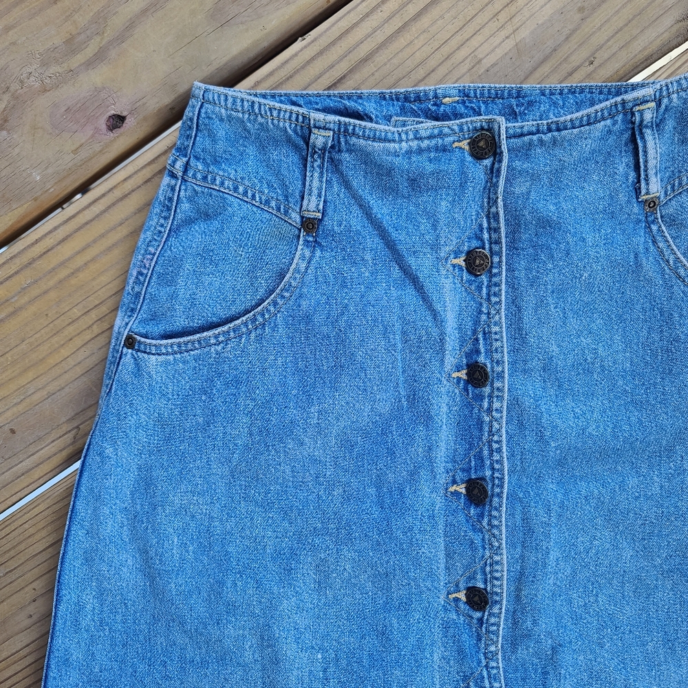 Perfect Long Denim Skirt